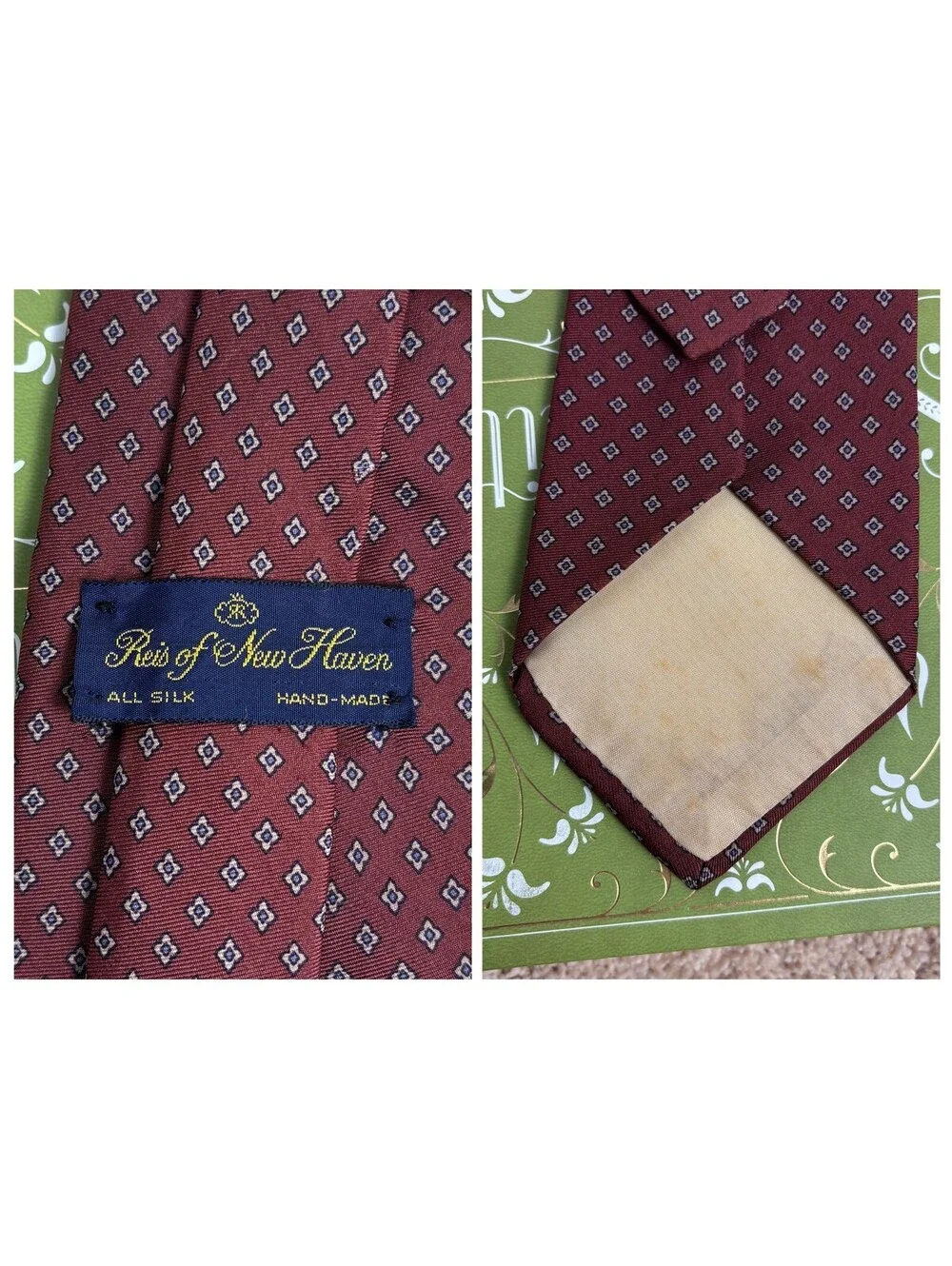 Reis of New Haven Vtg Rhombus Tie
